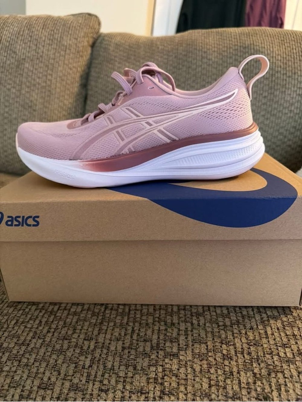 ASICS Women's Blush Pink Mesh Running Sneakers